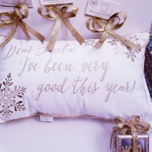 Holiday Christmas Pillow with 4 Decorations Decor